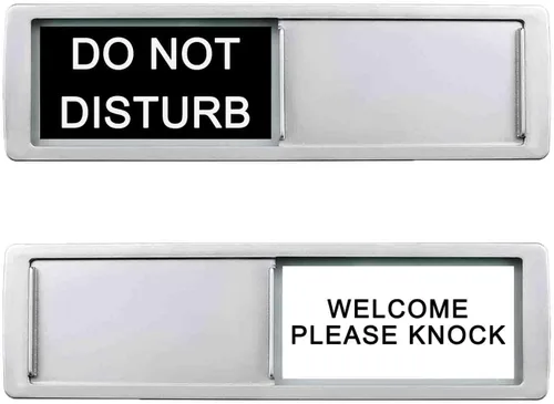 Vista 8 de Letrero de privacidad disponible con reserva, señal de habitación libre/ocupada para oficina en casa, baño, sala de conferencia, hoteles, hospital