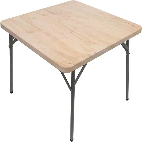 Vista 18 de Mesa cuadrada de tablones de madera, impresión de textura de tablones de madera, borde elástico, adecuada para catering y cocina, apta para mesa