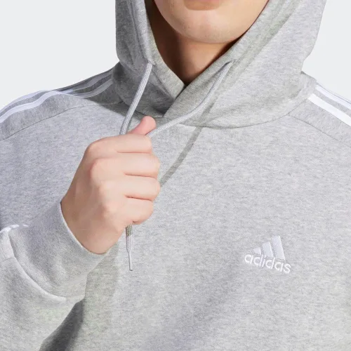 Vista 8 de adidas Sudadera con capucha Essentials Fleece con 3 rayas para hombre