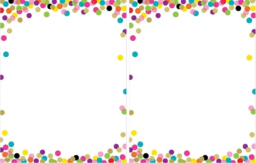 Vista 4 de Papel para computadora con confeti
