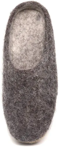 Vista 4 de Pantuflas tipo mule para hombre de lana merino de fieltro 'Astoria