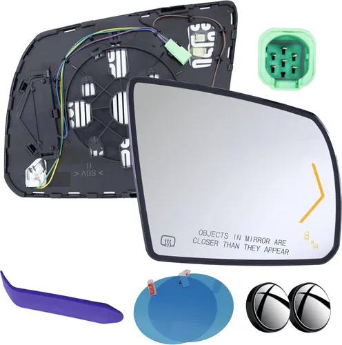 Vista 11 de EAP Espejo lateral del conductor compatible con Toyota Tundra 2007-2021, Toyota Sequoia 2008-2022, calentado sin atenuación automática 879060C010