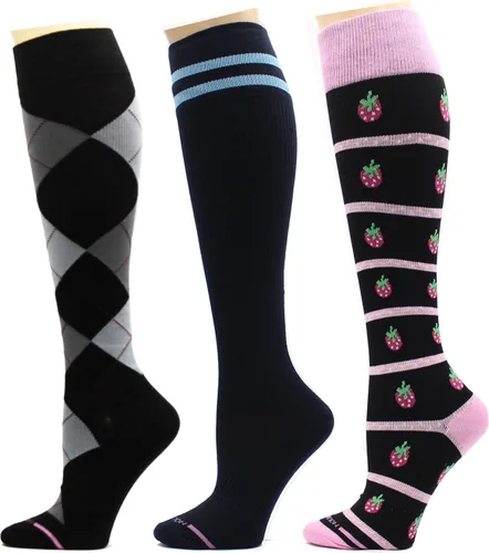 Vista 37 de Dr. Motion 3 pares de calcetines terapéuticos de compresión graduada para mujer