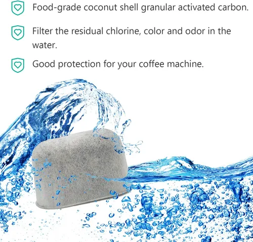 Vista 6 de 12 paquetes de filtros de agua de carbón de repuesto para todas las máquinas de café Cuisinart, eliminan el cloro, los olores y otras impurezas