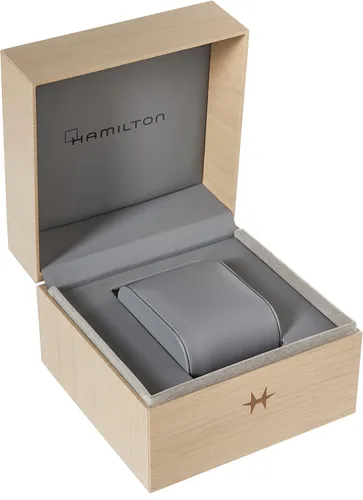 Vista 6 de Hamilton Reloj Jazzmaster Open Heart suizo automático caja de 1.654 in, esfera azul, correa de cuero beige (Modelo H32705842), Azul, Classic