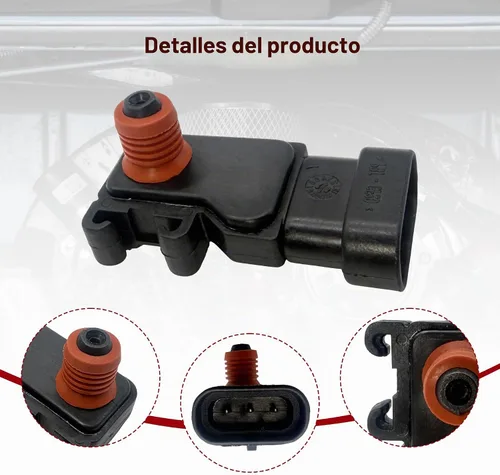 Vista 5 de Sensor de presión absoluta del colector de mapa reemplaza 12614970 16212460