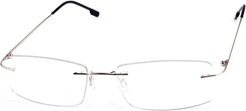 Vista 3 de Agstum Titanium Alloy Flexible Rimless Hinged Frame Optical Eyeglasses Frames