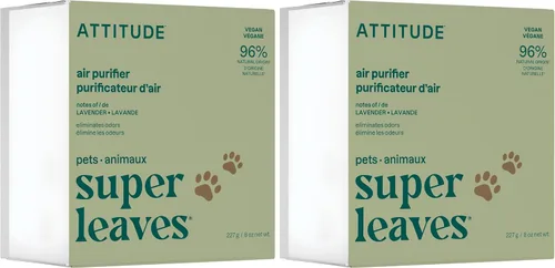 Vista 8 de ATTITUDE Purificador de aire con filtro de carbón activado, ingredientes a base de plantas y minerales, atrapa olores y contaminantes de mascotas