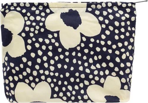 Vista 41 de Pazimiik Bolsa de maquillaje floral, grande, de algodón, con cremallera para bolsa de viaje, organizador de maquillaje de lona para mujeres