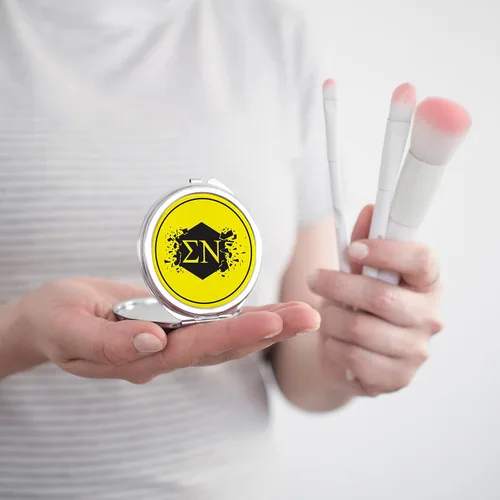 Vista 4 de Sigma Nu Fraternity Compact Cosmetic Double Makeup Pocket Round Portable Mirro (Sigma Nu #1)