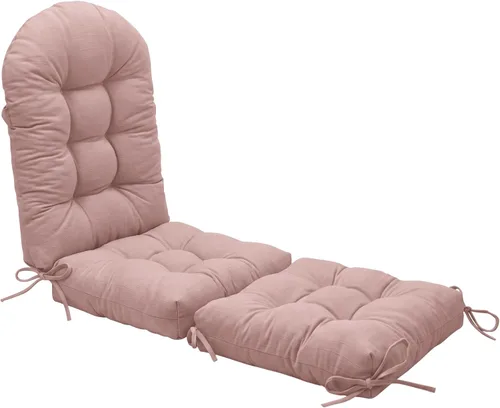Vista 36 de Cojín para Silla Mecedora - Tela de Chenilla, Esponja de Alta Densidad, Almohadillas de Asiento Copetudas Antideslizantes y Duraderas con Lazos