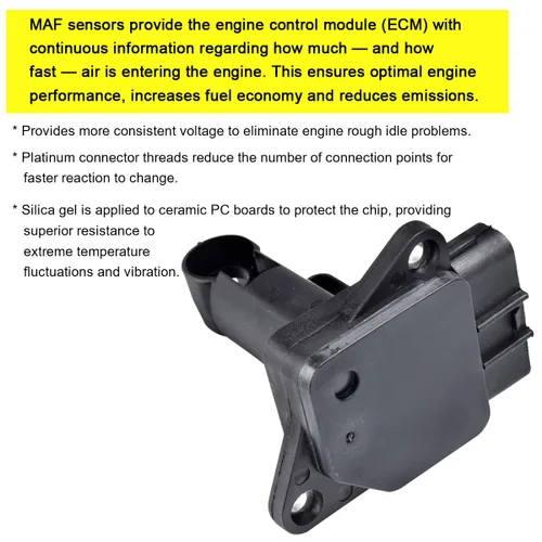 Vista 114 de Medidor de sensor de flujo de aire masivo MAF compatible con Ford con E-150 4.6L, 5.4L 2004-2014, para Ford E-150 Club Wagon 5.4L Reemplazo