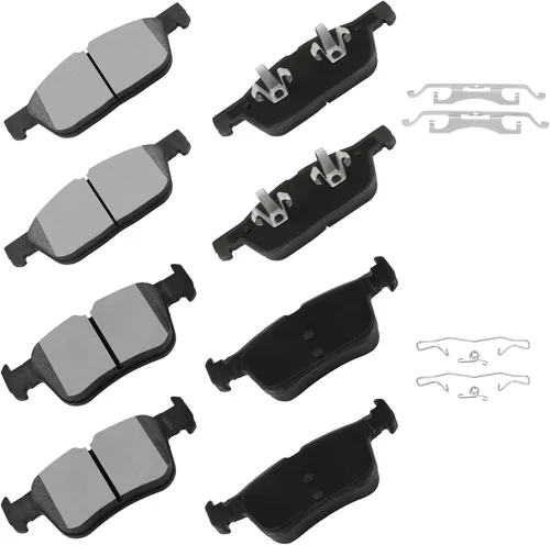 Vista 17 de cciyu Juego de pastillas de freno delanteras de cerámica profesional D681 para BMW 530i, 97-03 para BMW 540i, 95 97-01 para BMW 740i, 95-01 para BMW