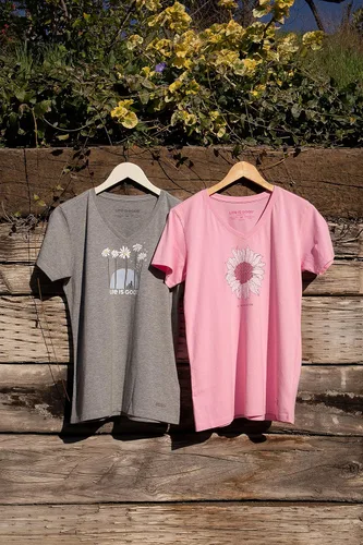 Vista 4 de Life Is Good - Bicicleta para mujer, diseño de margaritas