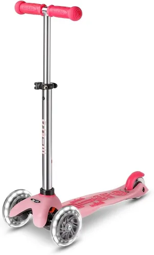 Vista 4 de Micro Kickboard Mini Deluxe Glow Plus LED Scooter Manillar ajustable Inclinación para dirigir Ligero Tres ruedas Niños de 2 a 5 años