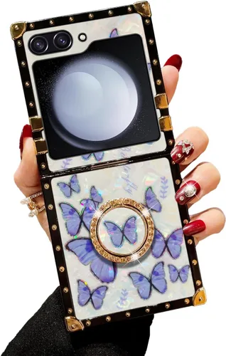 Vista 18 de Funda para S23 Ultra, Galaxy S23 Ultra para mujer, funda a prueba de golpes, TPU retro, elegante, clásica, borde de lujo, protección completa