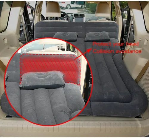 Vista 2 de Car Inflatable Mattress for Smart 1990-2015 2016 2017 2018 2019 2020 2021 2022 2023 Rear Trunk Air Cushion Camping Travel Folding Self Inflating