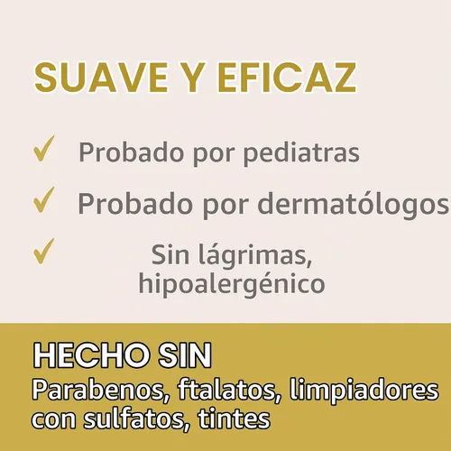 Vista 4 de suave+ Baby Curl Champú para cabello rizado y rizado, con aceite de coco 100% natural, manzanilla y manteca de karité, sin parabenos, fragancia