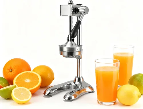 Vista 9 de Exprimidor de frutas prensado a mano, exprimidor de cítricos de hierro fundido, con molde de cabeza plana y molde de cabeza puntiaguda para Naranja
