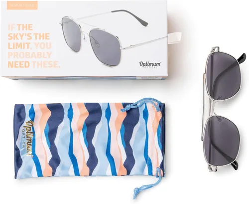 Vista 21 de OPTIMUM OPTICAL Gafas de sol protectoras UV atemporales para hombres y mujeres
