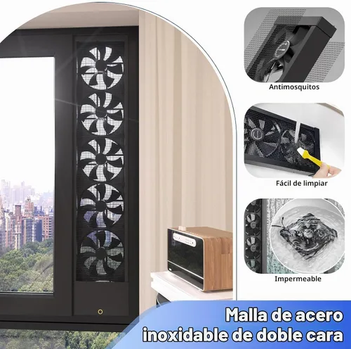 Vista 4 de Vertical Window Fan for Sliding Windows (75~80cm/29.5~31.5in)