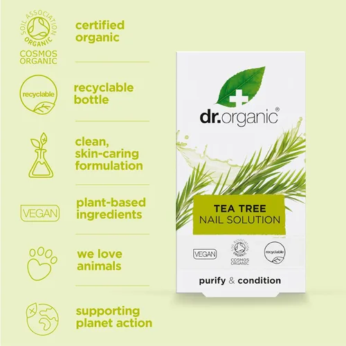 Vista 6 de Organic Doctor Tea Tree Solución para uñas, 0.34 onzas líquidas