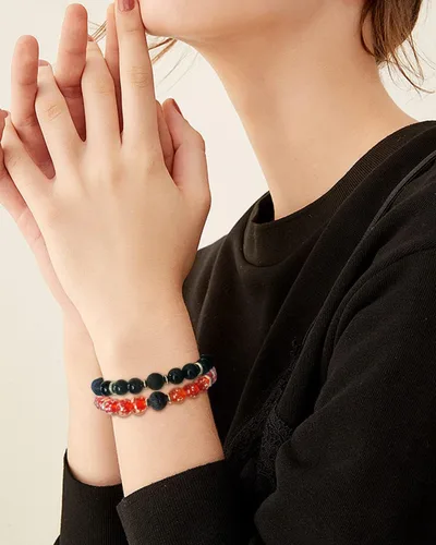 Vista 22 de 7 Chakra Bracelet Real Crystal Stone Beads Essential Oil Set Yoga Meditation Protection Lava Rock Jewelry Gifts for Women Men