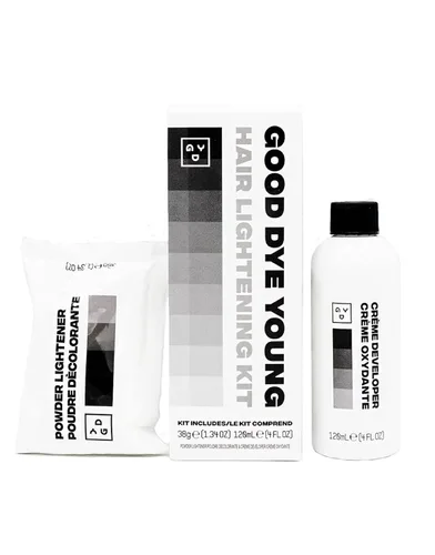 Vista 6 de GDY DYEposit - Kit de acondicionador de color (platino) y aclarador de cabello con polvo sin polvo y revelador de 25 volúmenes, kit