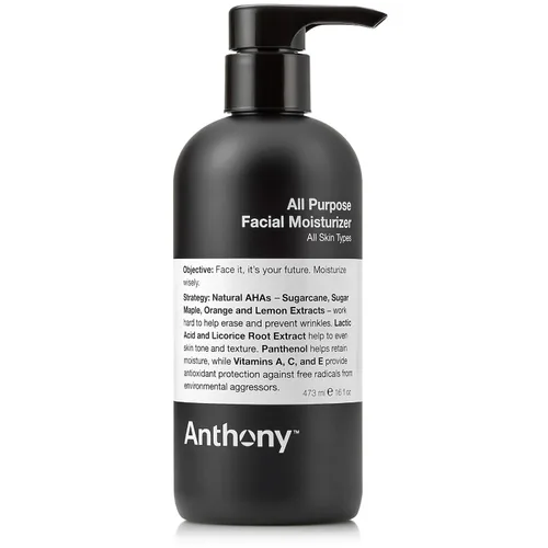Vista 5 de Anthony Hidratante facial multiusos para hombres, loción hidratante para piel seca, ligera, no comedogénica, fórmula antienvejecimiento, 3 onzas