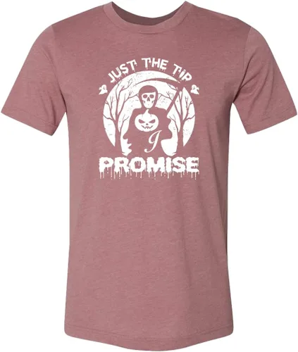 Vista 3 de Just the Tip I Promise Shirt, Funny Halloween Shirt, Grim Reaper Shirt, Spooky Season Shirt, Funny Spooky Tee, Halloween Outfit