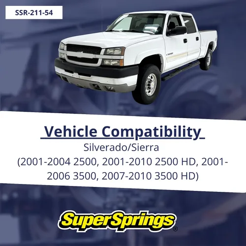 Vista 2 de SuperSprings SSR-211-54 SumoSprings Trasero para Chevrolet Silverado 2500 3500, GMC Sierra 2500 3500, Amarillo