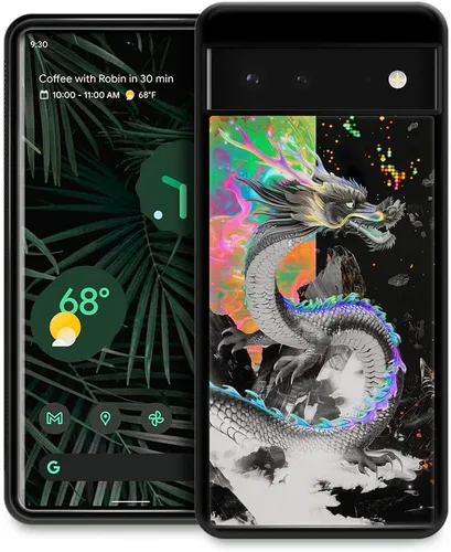 Vista 41 de CARLOCA Funda compatible con Google Pixel 6, diseño gráfico de moda a prueba de golpes, protección antiarañazos y caídas, Google Pixel 6 en blanco