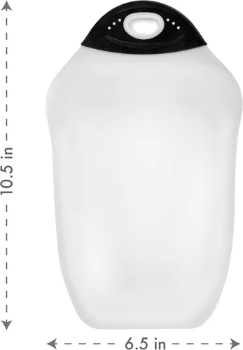 Vista 5 de Dexas Tablas de cortar Chop & Scoop - 11 x 15, 6.5 x 10.5 y 9.5 x 13 pulgadas, color blanco con mango negro
