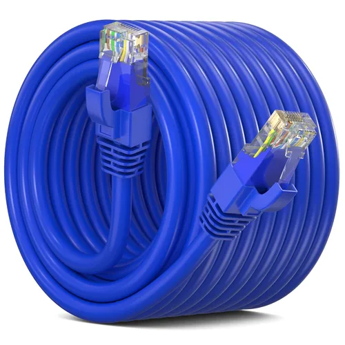 Vista 48 de Maximm Cable Ethernet Cat 6, cable de red y conexión de alta velocidad de 10 pies, UTP, 10 Gbps, cable Ethernet de 550 MHz, color naranja