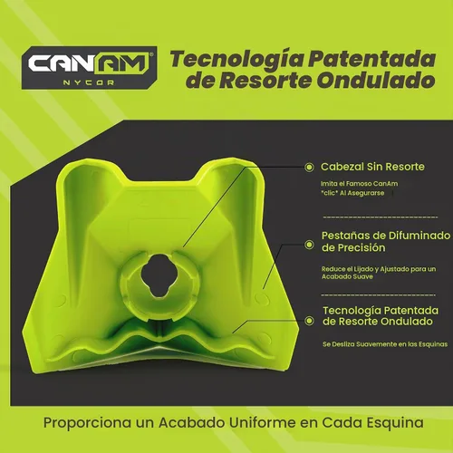 Vista 3 de CanAm Tools NyCor - Acabadores de esquina para paneles de yeso (verde, 2.5 pulgadas)