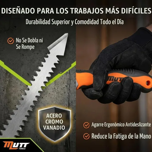 Vista 3 de Mutt Tools - Sierra para paneles de yeso de 6 pulgadas, hoja de ojo de cerradura para Sheetrock