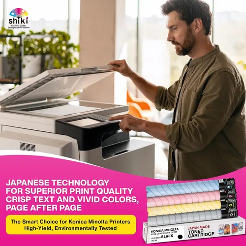 Vista 2 de Shiki Cartucho de tóner compatible de repuesto para Konica Minolta bizhub (Full Color) C258 C308 C368 TN324K A8DA130 (negro, 28000 páginas)