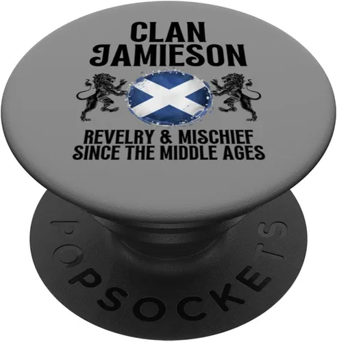 Vista 6 de Jamieson Clan Scottish Family Name Scotland Heraldry PopSockets MagSafe PopGrip for iPhone