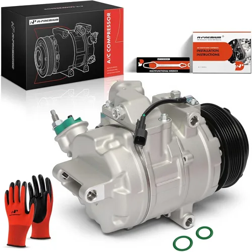 Vista 10 de Compresor de aire A-Premium con embrague compatible con Ford Explorer 2011-2015, Utilidad Interceptor Policial 2013-2015, Utilidad deportiva