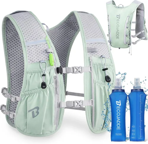 Vista 16 de BECOJADDE Chaleco de Hidratación Mochila para Correr para Hombres Mujeres, Mochila de Hidratación Ligera de 5L para Correr, Chaleco de Hidratación