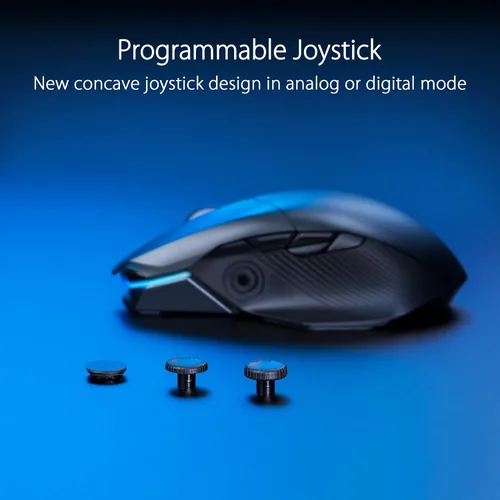 Vista 3 de ASUS ROG Chakram X Origin - Mouse para juegos, conectividad trimodo (2.4 GHz RF, Bluetooth, cableado), sensor 36000 DPI, 11 botones programables