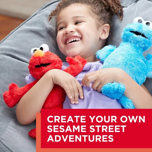 Vista 5 de Sesame Street Mini muñeca de Elmo de peluche: juguete Elmo de 10 pulgadas para niños pequeños y preescolares, juguete para niños de 1 año en adelante