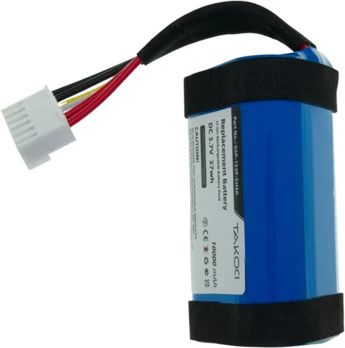 Vista 3 de Batería de repuesto compatible con Charge 5, JBLCHARGE5BLUAM, se adapta a la parte número 1AA011NA, GSP-1S3P-CH4A, 3.7V 10000mAh / 37.00Wh