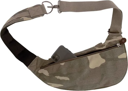 Vista 5 de Rothco Bolso bandolera de lona - Mochila cruzada pequeña - Mochilas casuales