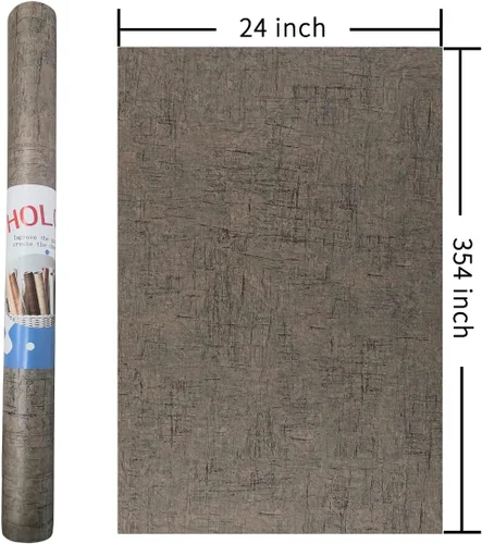 Vista 6 de Papel de contacto de mármol marrón de 24x354 pulgadas de la marca HOLOMEY, autoadhesivo, papel pintado despegar y pegar impermeable, papel