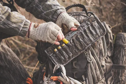 Vista 3 de Cupped Waterfowl Shotgun Shell Pack, Neoprene 24 Shotgun Shell Holder with Clips for Waders or Pack