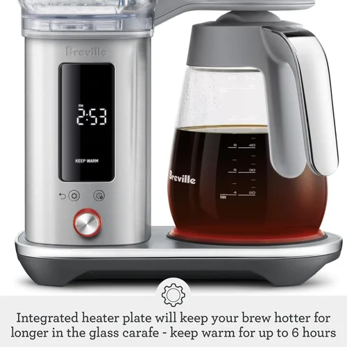 Vista 7 de Breville Máquina de café de goteo Luxe BDC415BTR, trufa negra, jarra de vidrio