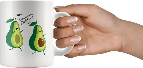 Vista 3 de Funny Avocado Lover You're The Good Kind Of Fat Funny Couples Gifts to Wife Girlfriend from Husband Boyfriend Nutritionist Gifts Vegan Vegetarian