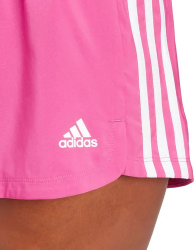 Vista 4 de adidas Pantalones cortos tejidos Pacer de 3 rayas para mujer