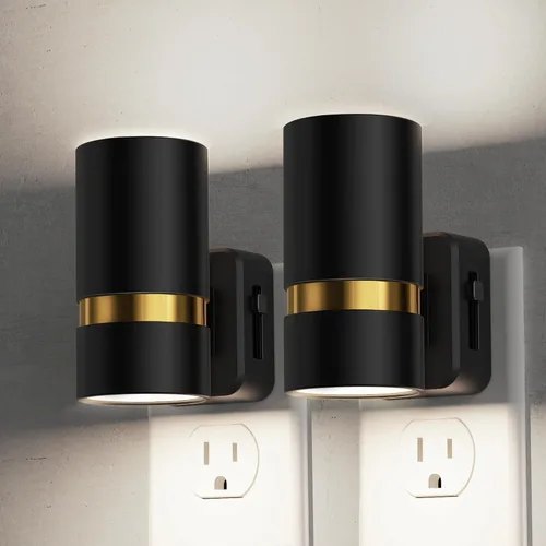 Vista 7 de L LOHAS - Luz nocturna LED regulable, paquete de 2, luz nocturna con sensor de atardecer a amanecer Soporte de 0-100 lúmenes de brillo Ajdustable